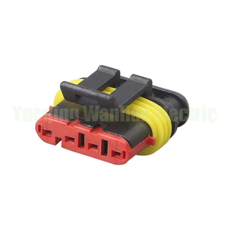4 Pin 282088-1 เครื่องเชื่อมไฟฟ้ารถยนต์ Superseal และซ็อตรถยนต์กันน้ําปิด