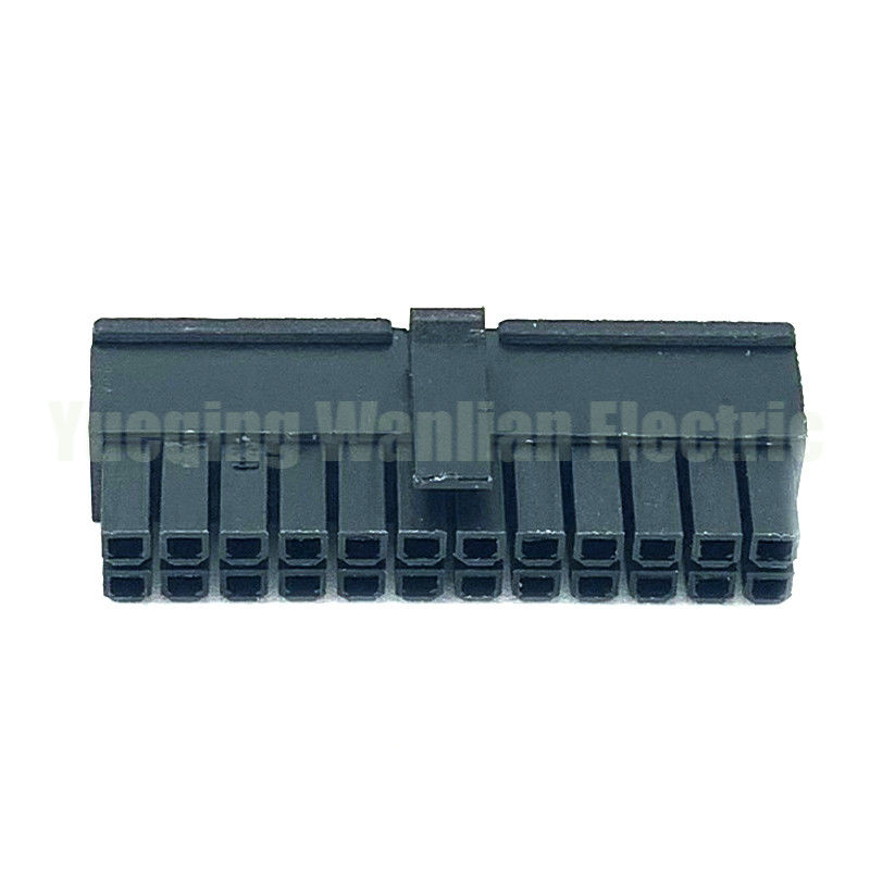 24 PIN 5557 สีดํา เพศชายสําหรับคอมพิวเตอร์คอมพิวเตอร์ ATX motherboard เครื่องเชื่อมพลังงาน