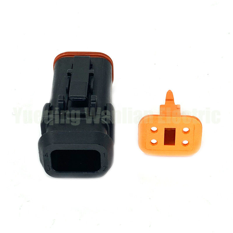 4 pin DT06-4S-EP11 พลาสติกไฟฟ้าพล๊อก กันน้ําสายไฟฟ้าสายพานสายพานสายเชื่อม ผู้หญิงเชื่อมกับปลายยาว Cap