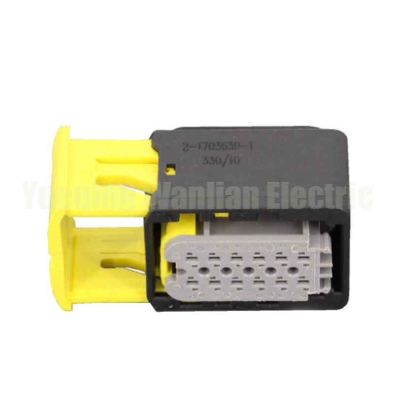 2-1703639-1 12 Pin HDSCS Connector หญิง กันน้ํา เครื่องเชื่อมไฟฟ้ารถยนต์