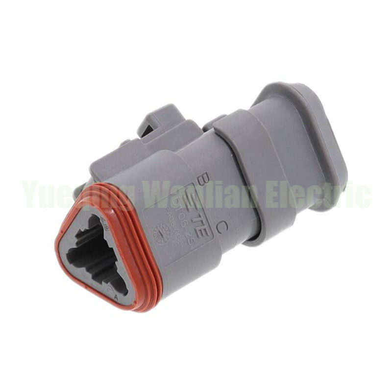 3 ปิน DT06-3S-CE04 เครื่องเชื่อมรถยนต์ Flat Tail Cover กันน้ํา Plug-In Wiring Harness Connector WL3032T3-1.6-21