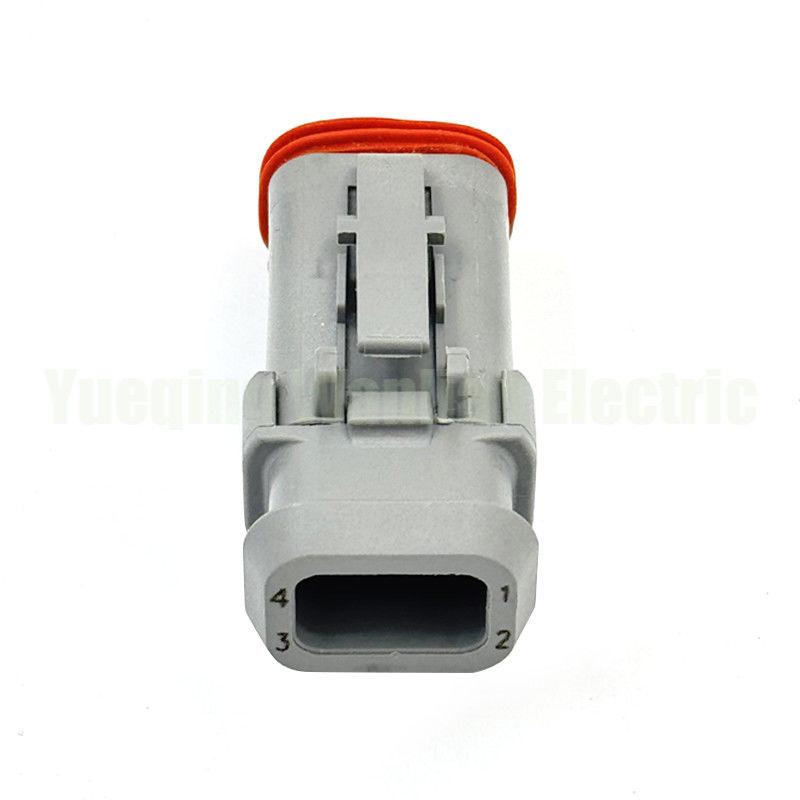 4 Way DT06-4S-E008 Deutsch DT Series โซค็อตพล็อก เครื่องเชื่อมรถยนต์ พล็อกสีเทา