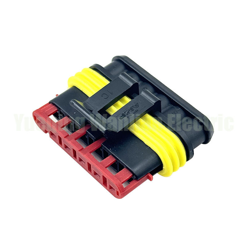 6 Pin 282090-1 โซเก็ต วงกลม Superseal Crimp โดยไม่ต้องติดต่อ